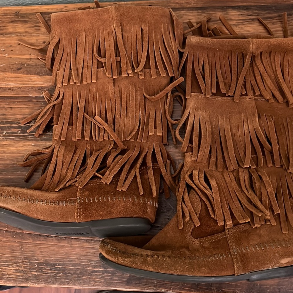 Minnetonka Fringe Boots